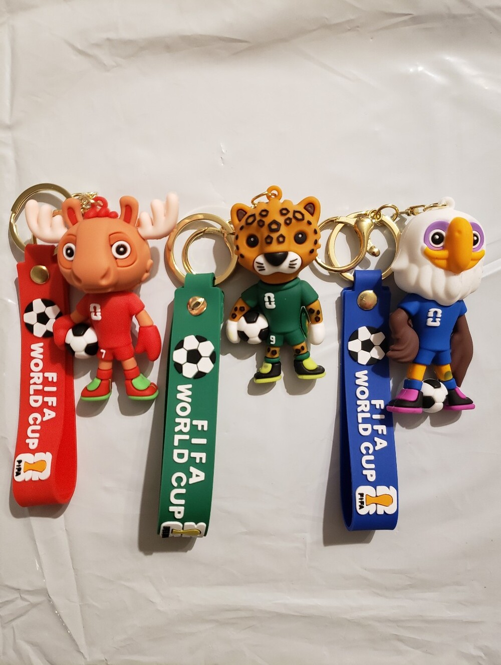 World Cup Mascot Keychains